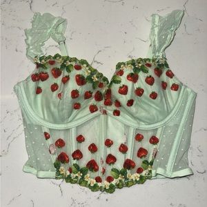 Victoria’s Secret Strawberries Corset Top